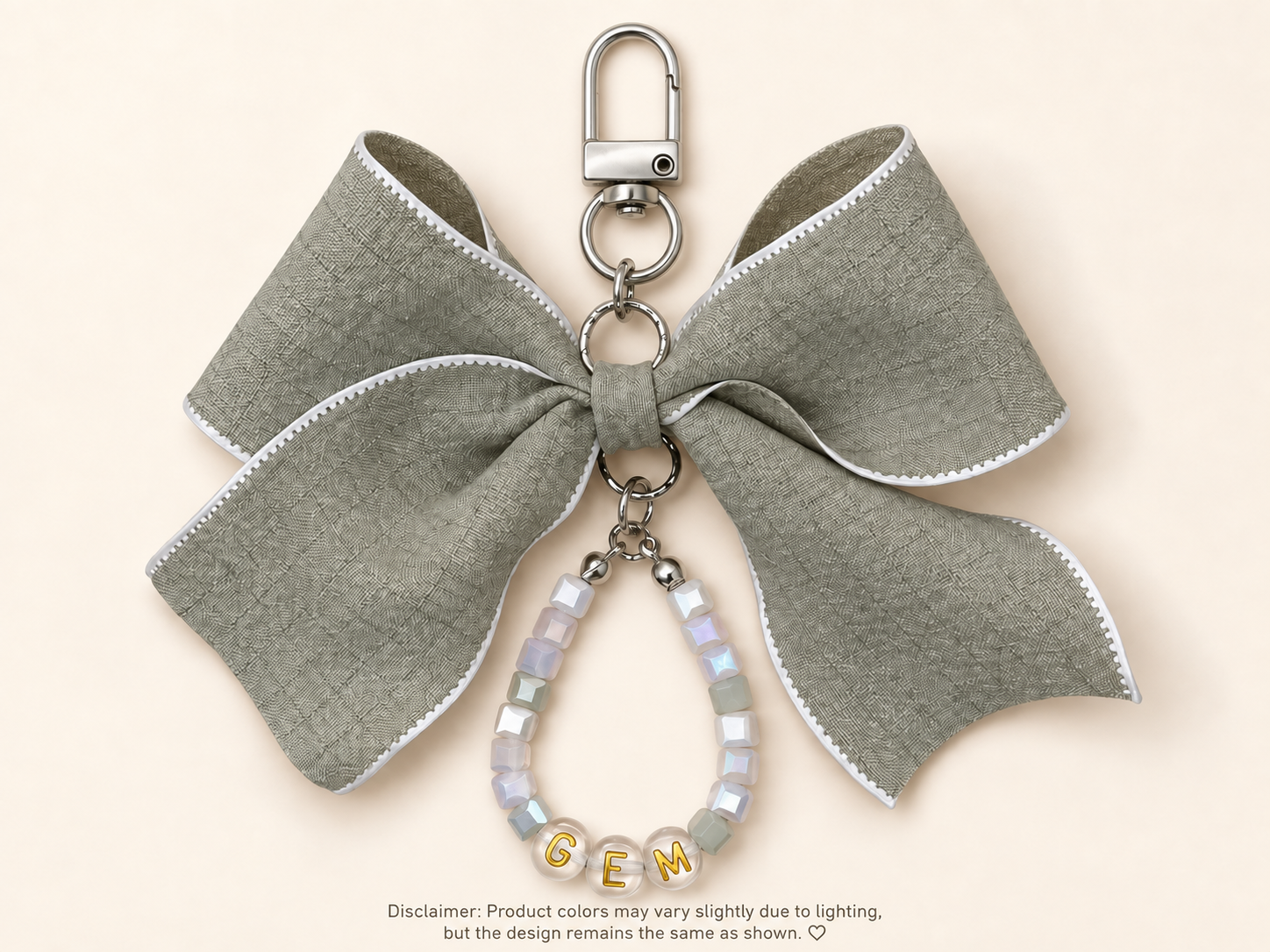 The Sage Bow bag charm · phone charm · key holder